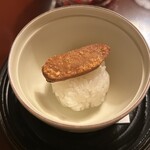懐石 かみむら - 焼物になるのかなぁ？　上は焼いたカラスミ