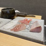 鮨 うら紀 - 金目鯛　あおり烏賊　いさき　鰤