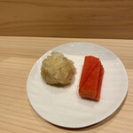 鮨 うら紀 - ガリと紅大根