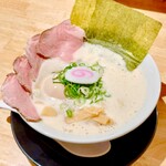 鶏そば 啜る - 鶏そば（全のせ）1,200円