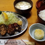 とんかつ 万平 - カキバター定食