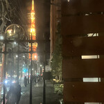 リストランテ ピッツェリア ジャンカルロ トウキョウ - テラスから見る東京タワー