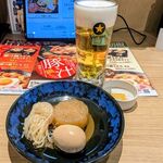 資さんうどん - 料理写真:生ビール＆おでん3種