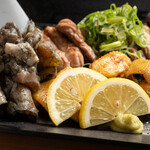 とりさし梅松 - 鳥料理3種盛り