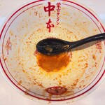 蒙古タンメン中本 - スープまで完飲完食です('◇')ゞ