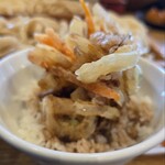 やまや製麺所 - ミニかき揚げ丼