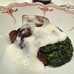 TOMONO - 【 野菜炒め 】上から白子