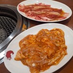 焼肉冷麺やまなか家 - 豚ホルモン　あぶりカルビ