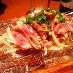 h Honkaku sumibi yakitori irodori - この食感、噛みごたえ、口の中に広がるおいしさ。たまりませ～ん！！