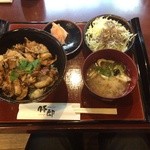 豚郎 - 豚カルビ丼定食:並