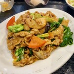 東天紅 - 豚肉となばなの豆鼓炒め