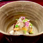 多仁本 - 椎茸と柿の霙和え　コレも美味しいのです♫