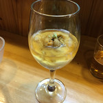 もも亭 - 冷製生湯葉とウニの吉野あんかけ 550円