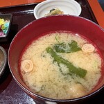 傳 人形町店 - 小鉢・ミニ茶碗蒸し・お味噌汁付