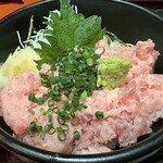 傳 人形町店 - ねぎとろ丼(1,200円)