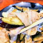 上州屋 - 豚バラナス生姜炒め（アップ）