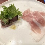 CIVIDALE - 神奈川県産鮮魚のカルパッチョ、旬のフルーツとたっぷり生ハム