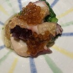 北野 NANA - お通しのタコと菜の花と焼なす