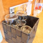 らぁめん 一福 - お水は卓上常備のピッチャーからセルフで。