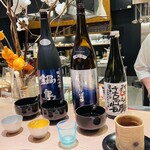 蓬左茶寮 - 冷酒3種飲み比べ