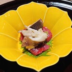 蓬左茶寮 - 鮪のお造りと椎茸