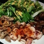 しょうが焼き・いか・豚のこめかみ