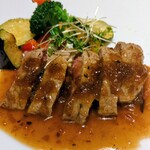 デザイナーズ個室 肉バル W - サーロインステーキアップ