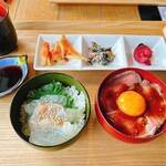 牡蠣と肉 宴 - 選べる丼二つ