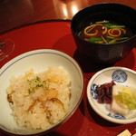 味すゞ亭 穏香 - 帆立貝の炊き込みご飯でした