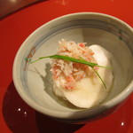 味すゞ亭 穏香 - 甘酢の蕪と蟹が合う