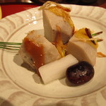 味すゞ亭 穏香 - 京野菜の海老芋の料理です