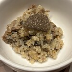 焼肉うしごろ - トリュフと牛ヒレの石焼リゾット