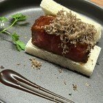 焼肉うしごろ - 和牛ヒレカツサンド トリュフ添え