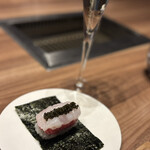 焼肉うしごろ - 和牛とボタン海老の手巻き