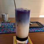 カフェモン - Kさんの「アンチャン カフェラテ」♡
      本来キレイな青色のグラデーションでしたが、写真がボヤけててすみません(/ω＼*)