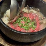 焼肉うしごろ - トリュフと牛ヒレの石焼リゾット