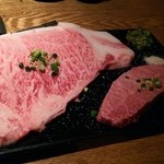 焼肉ココロ - 仙台牛サーロインステーキと仙台牛ミスジステーキ☆