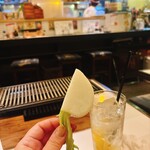 酒蔵 強三 - レモンサワーとともに