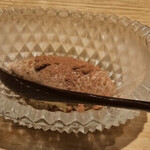 おみ乃 椿 - ココアのアイスクリーム デコポンのソース ◎