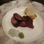 神戸牛炉窯焼ステーキ 雪月風花 北野坂 - 炉釜焼き神戸牛ランプステーキ