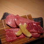 炭火焼肉 なかはら - タン3種盛り