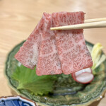 和牛 すき焼き 京都五天五 - とろける肉刺し