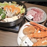 すき焼き ズワイガニ・タラバガニ食べ放題 和牛とカニ 三条河原町店 - 