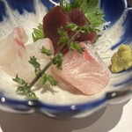 天ぷら新宿つな八 - お刺身。