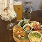 ヤミイチ 高円寺 - ポテサラ　お通し盛り合わせ