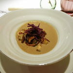 リベルテ・ア・ターブル・ド・タケダ - ポルチーニのスープ フォアグラのフラン