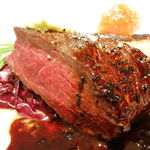 リベルテ・ア・ターブル・ド・タケダ - 蝦夷鹿のロースト 赤ワインソース(＋１５００円)