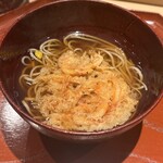 日本橋 蕎ノ字 - 桜海老のかき揚げ　かけ