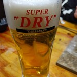 七輪焼肉 安安 - 生ビール290円