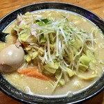 虎一番 - 野菜チャンポンラーメン+煮たまご